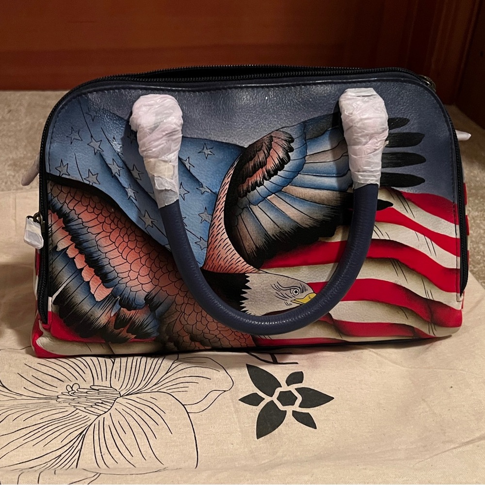 NWT Anuschka Hand Painted Handbag